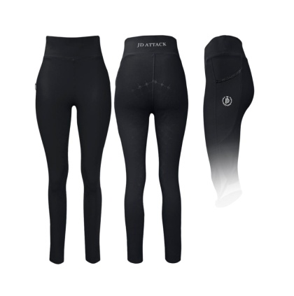 JD ATTACK Legginsy jeździeckie CATHRINE CZARNY XL