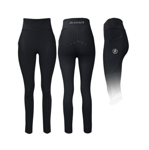 JD ATTACK Legginsy jeździeckie CATHRINE CZARNY M JD ATTACK Legginsy jeździeckie CATHRINE CZARNY M