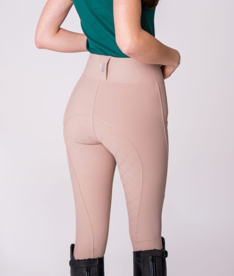 JD ATTACK Legginsy jeździeckie STELLA BEŻOWY S