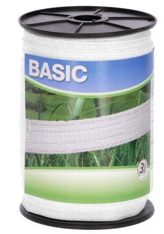 KERBL Taśma ogrodzeniowa BASIC 200mx20mm BIAŁA
